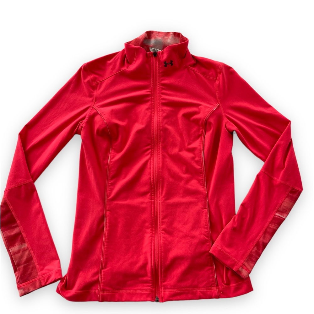 Under Armour jacket women’s medium hot pink full zip workout jacket